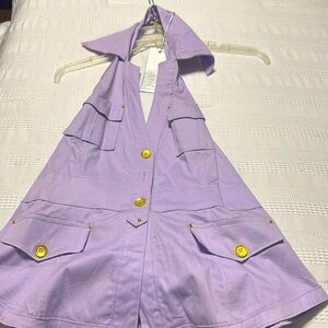 Mauve best midriff top